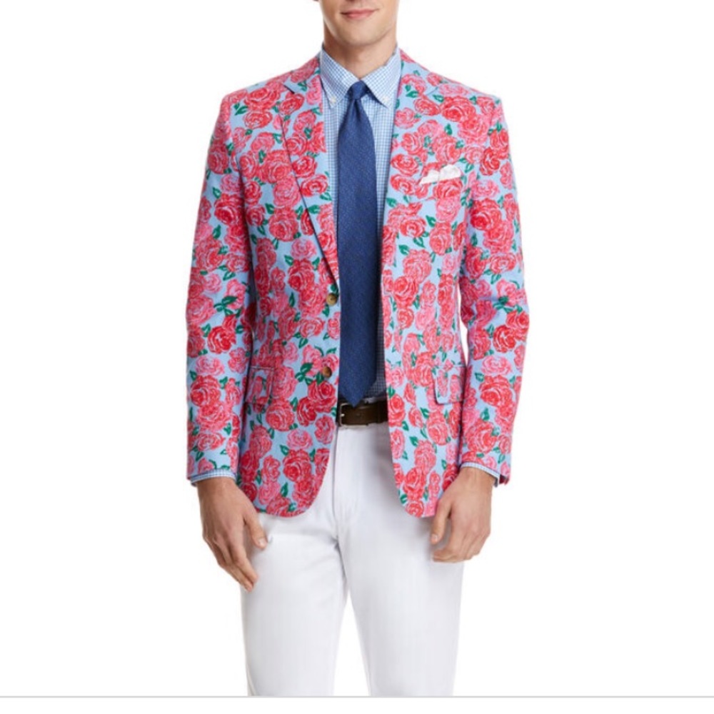 Vineyard Vines Mens Floral Sportcoat
